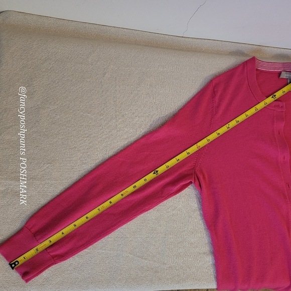 BR silk blend button cardigan many quality details BANANA REPUBLIC sweater pink - Picture 13 of 15